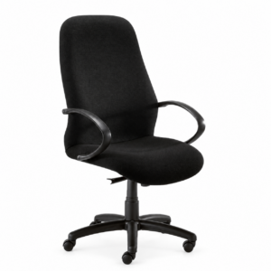 4x4 Heavy Duty High Back Chair in standard black upholstery
