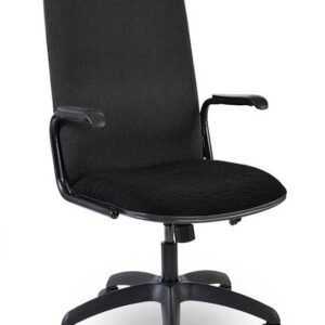 Paula High Back Chair — Black